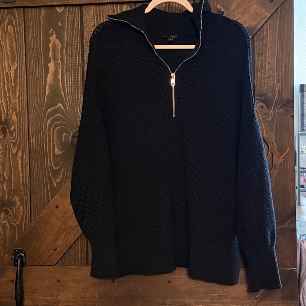 Torrid Women’s Black Half Zip-Up Sweater